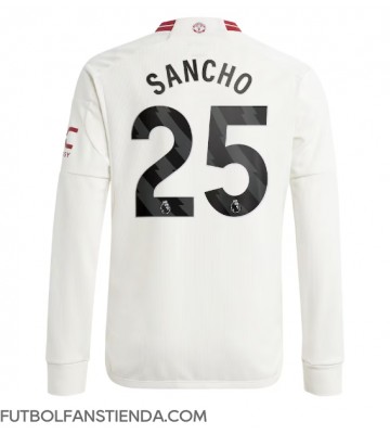 Manchester United Jadon Sancho #25 Tercera Equipación 2023-24 Manga Larga